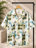 Cream Yellow Abstract Shirt