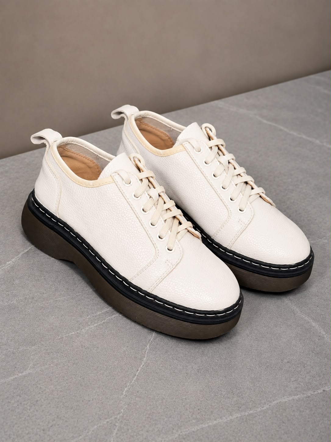 Urban Classic White Platform Sneakers