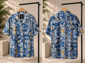 Blue Tribal Pattern Shirt