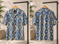Blue Diamond Geometric Shirt