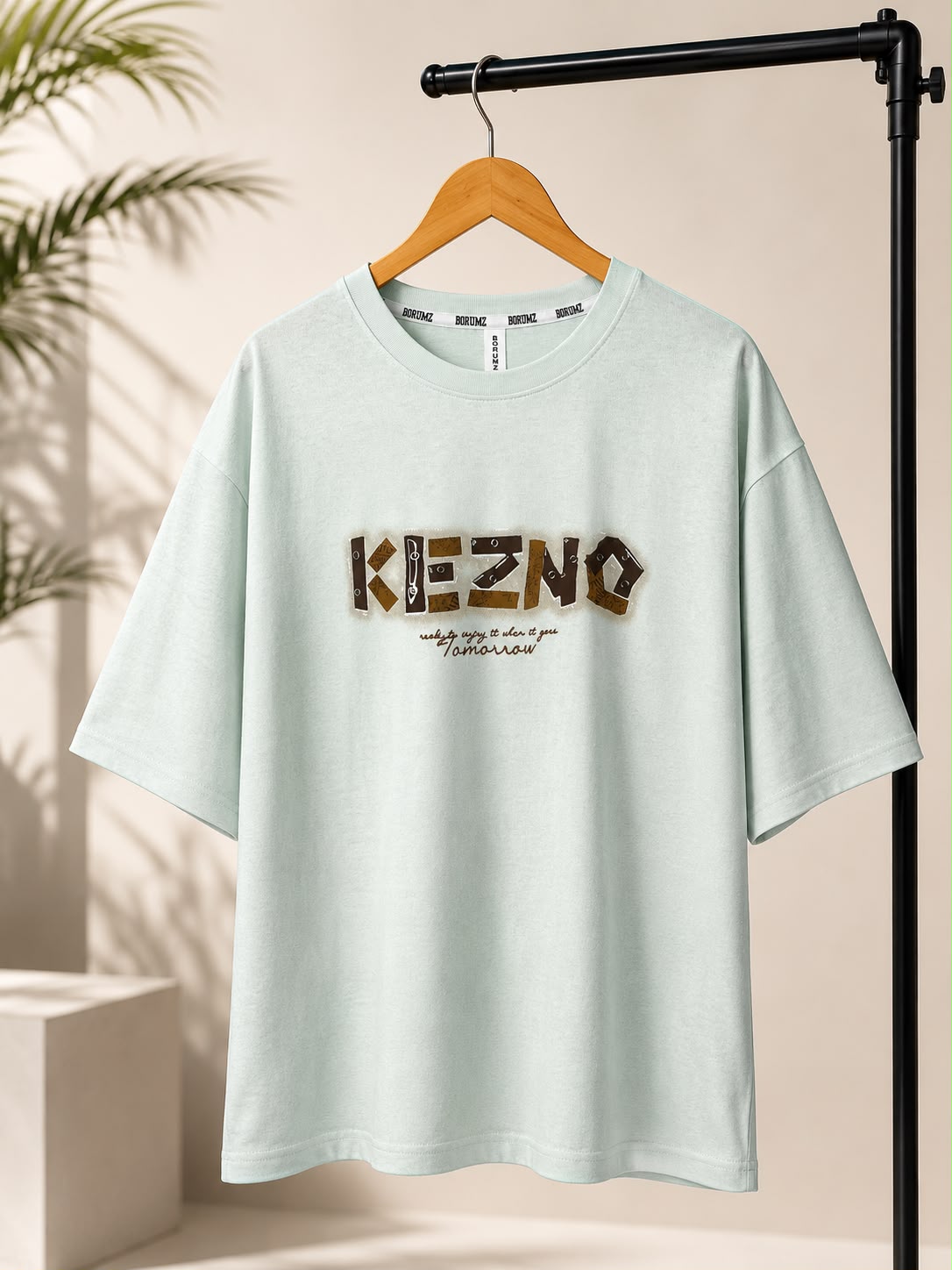 Mint Green Retro Graphic T-Shirt
