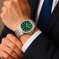 Luxury Green Dial Stainless Steel Watch
